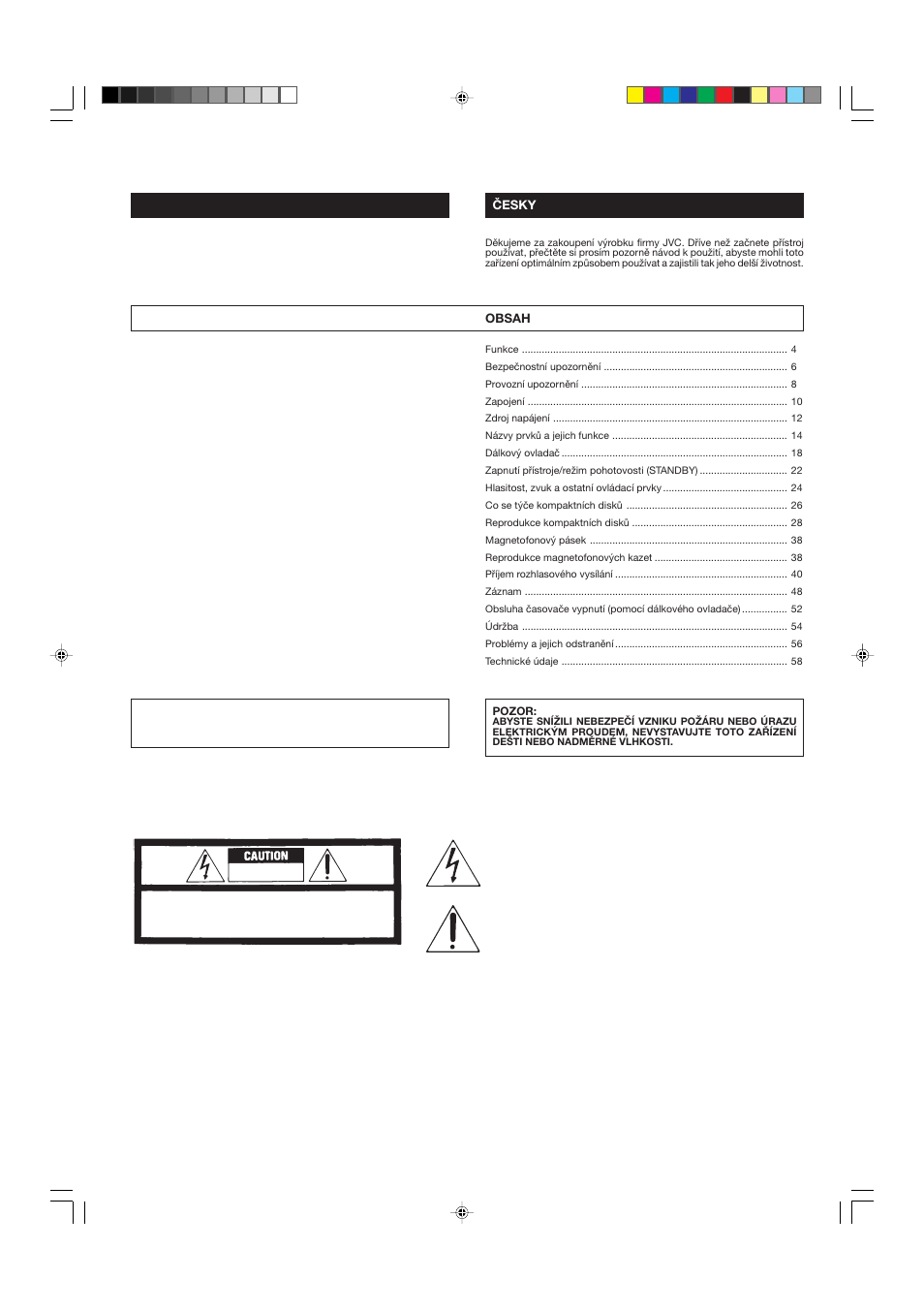 JVC DX-E55EV User Manual | Page 2 / 60