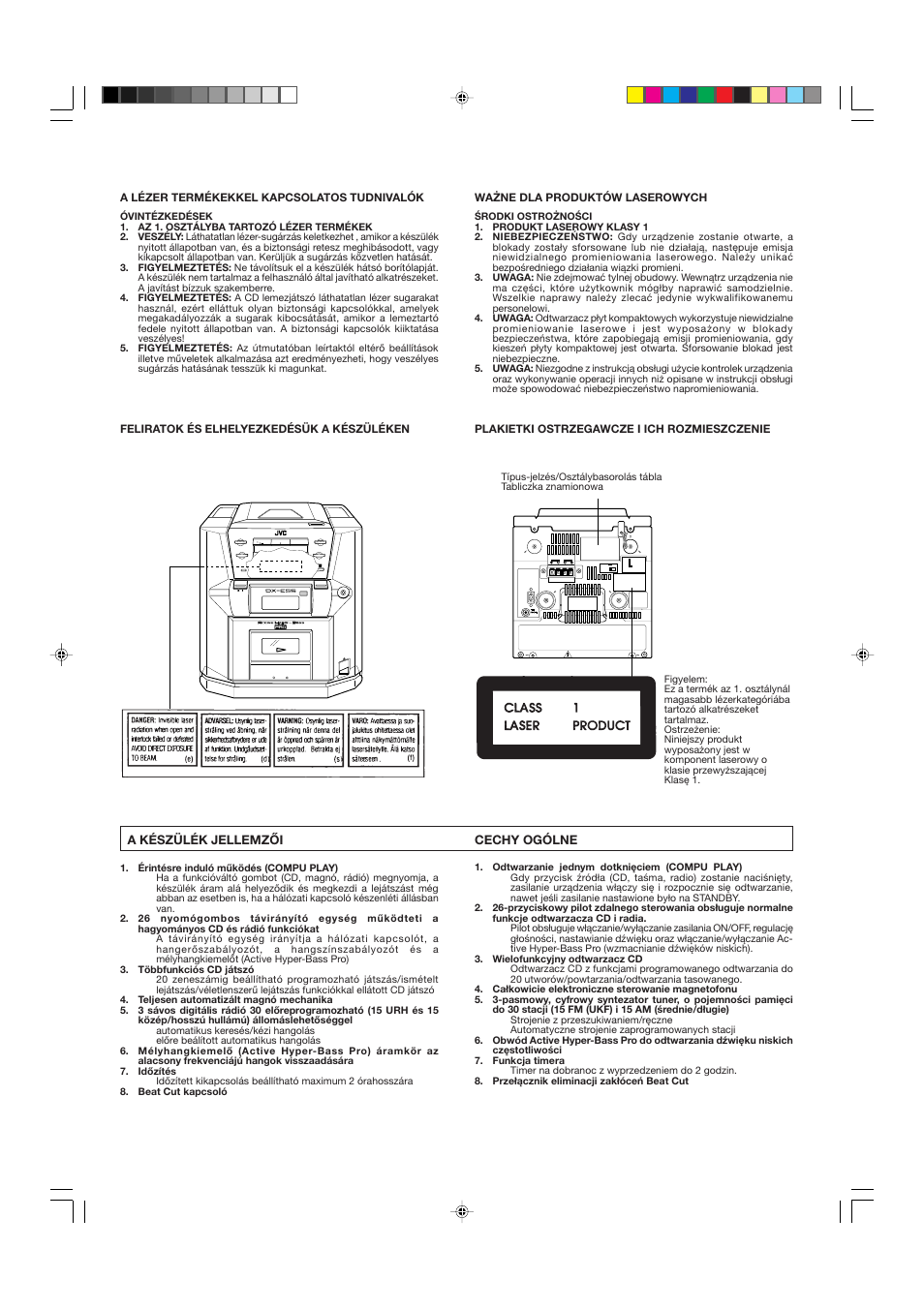 1 2 3 norm, Dc in 12v | JVC DX-E55EV User Manual | Page 5 / 60