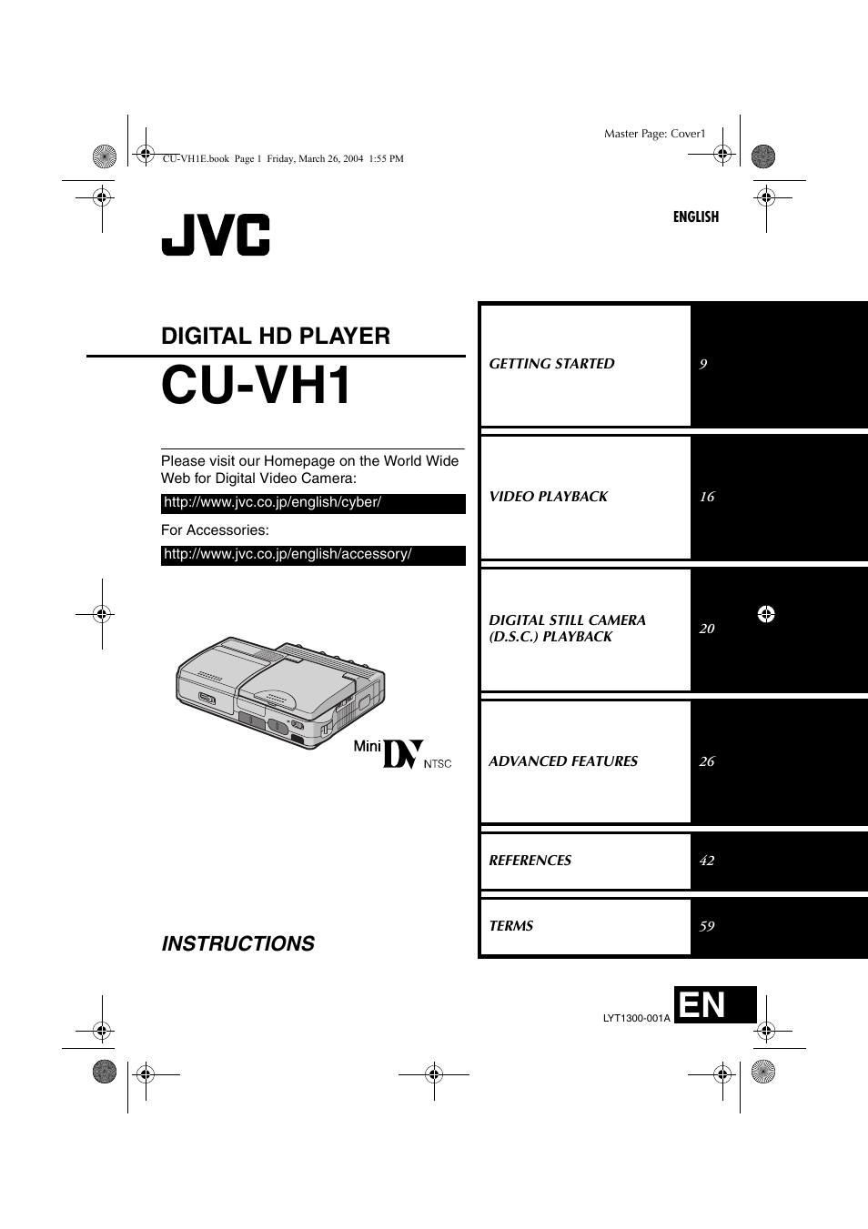 JVC LYT1300-001A User Manual | 60 pages