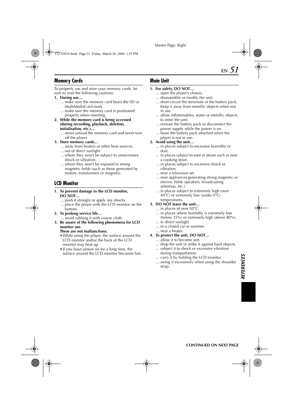 Lcd monitor, Main unit | JVC LYT1300-001A User Manual | Page 51 / 60