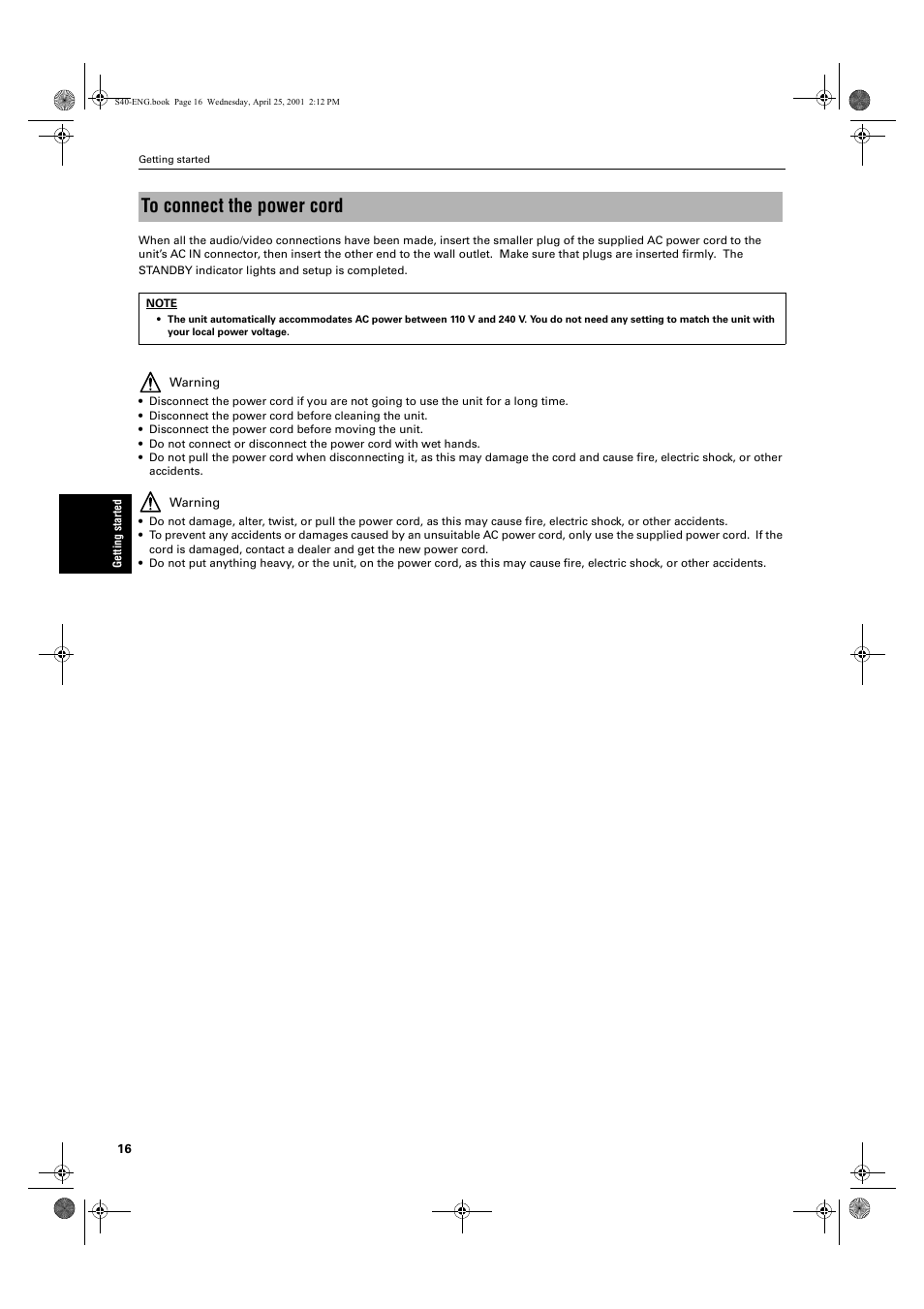 JVC XV-S42SL User Manual | Page 18 / 55