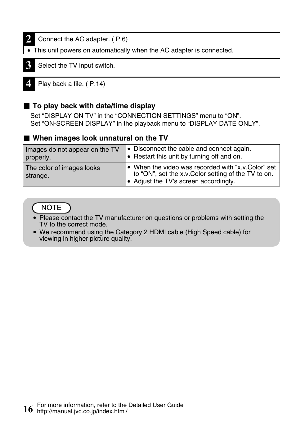 JVC Everio GZ-HM340U User Manual | Page 16 / 96