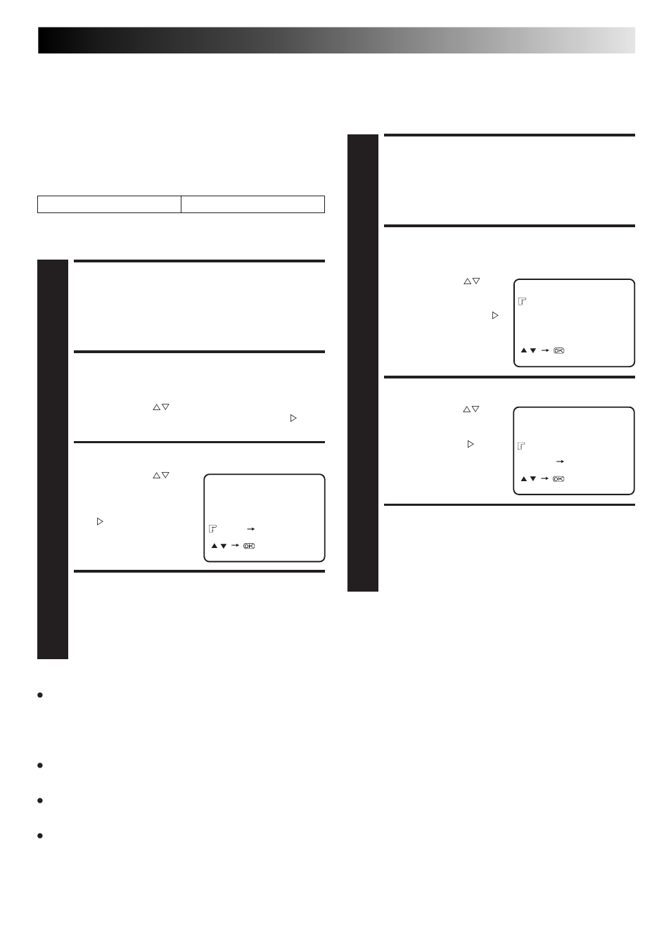 Access main menu screen, Access function set screen, Select mode | Return to normal screen, Auto timer, Auto sp → lp timer | JVC HR-J267MS User Manual | Page 23 / 40