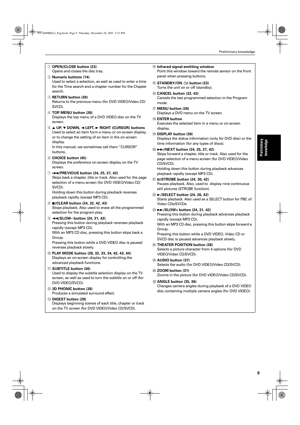 JVC XV-S402S FR User Manual | Page 11 / 63