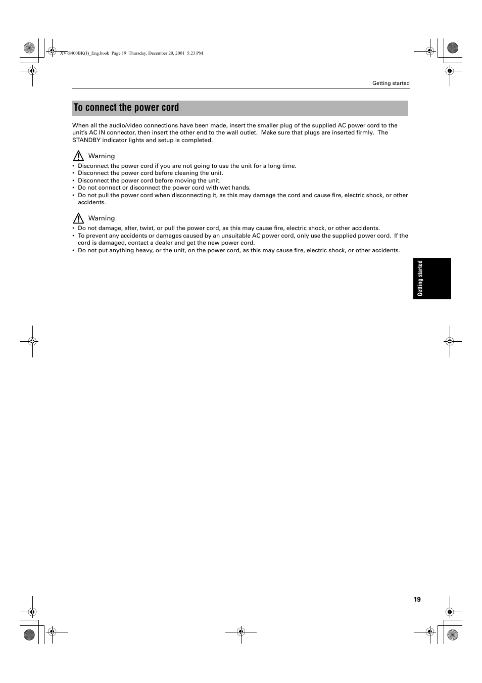 JVC XV-S402S FR User Manual | Page 21 / 63