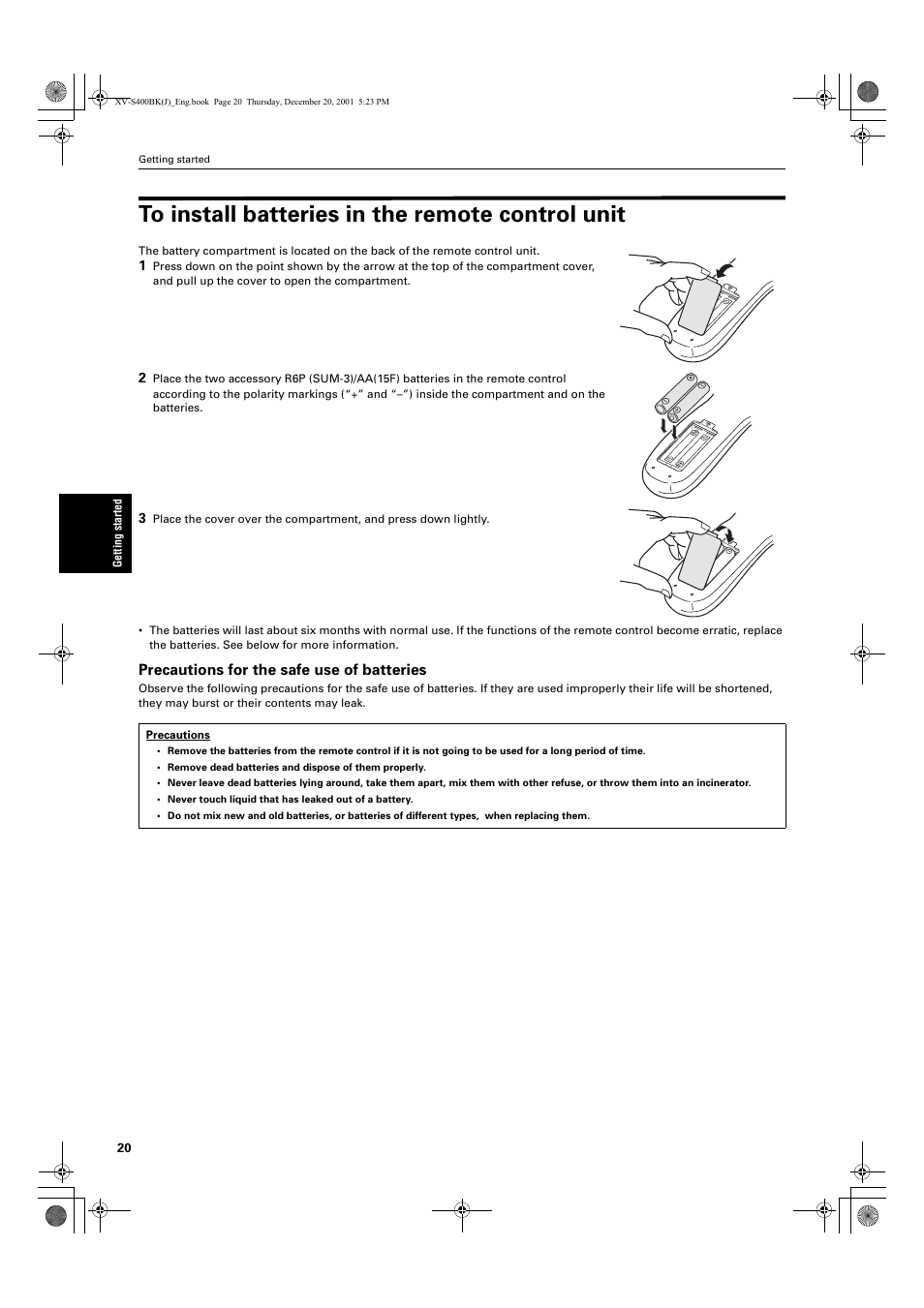 JVC XV-S402S FR User Manual | Page 22 / 63