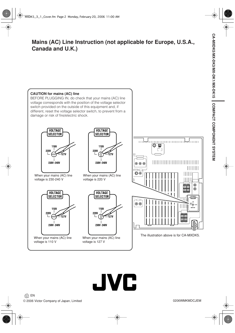 JVC CA-MXDK5 User Manual | Page 48 / 48