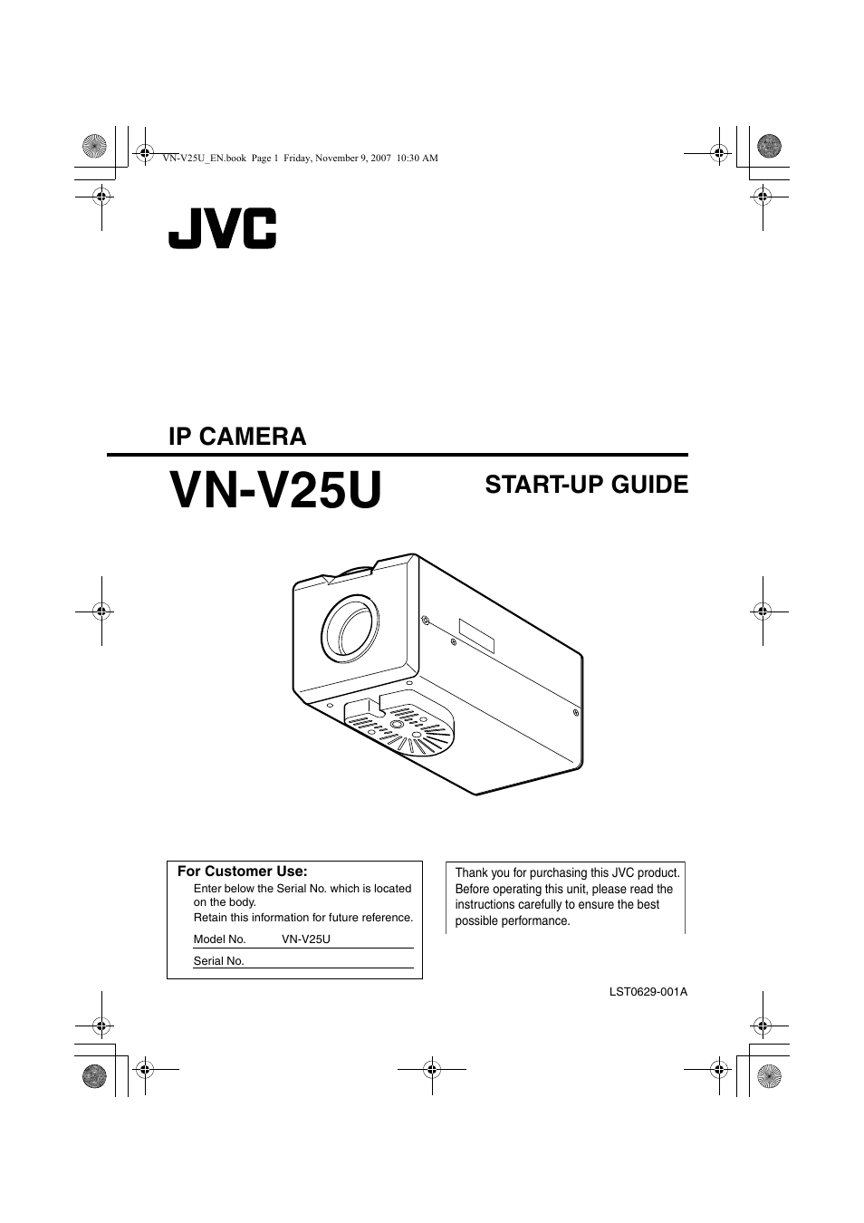 JVC VN-V25U User Manual | 40 pages