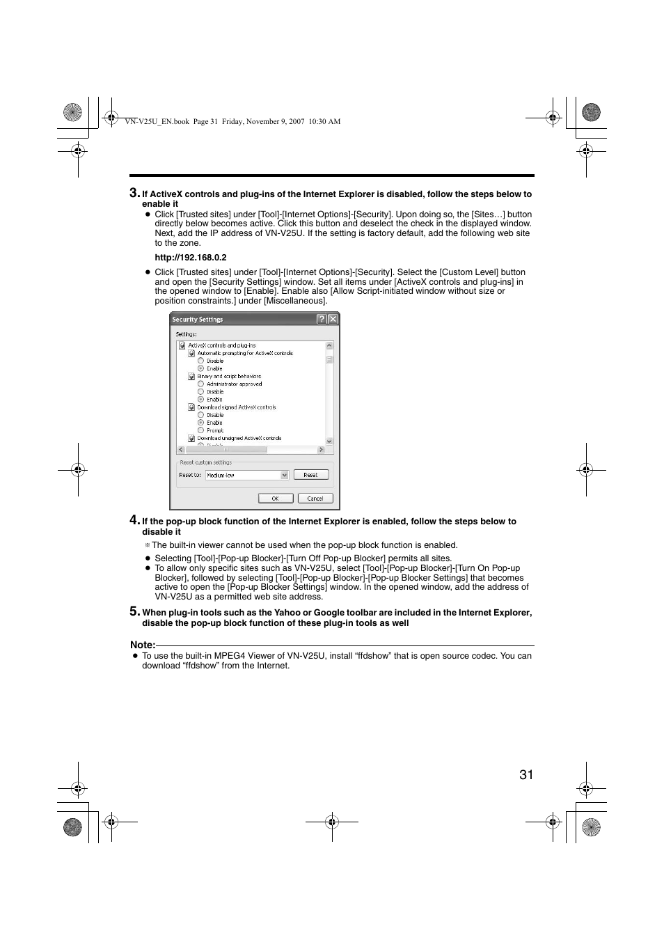 JVC VN-V25U User Manual | Page 31 / 40