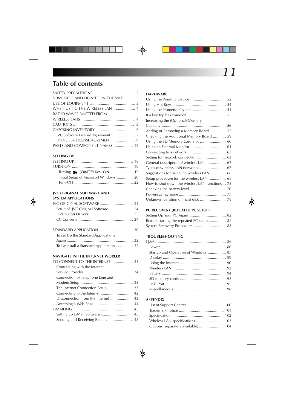 JVC MP-XP7230GB User Manual | Page 11 / 126