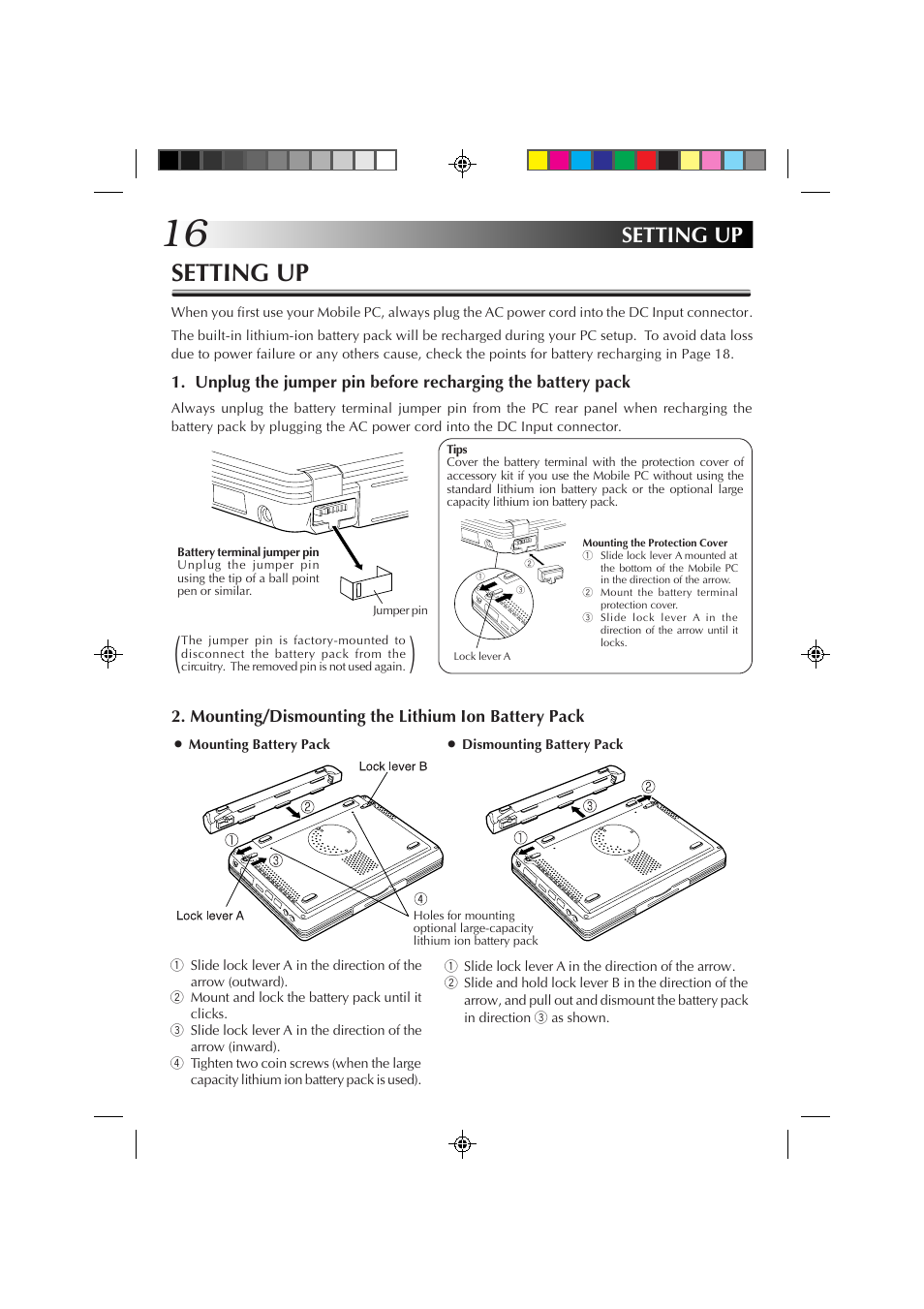 Setting up | JVC MP-XP7230GB User Manual | Page 16 / 126