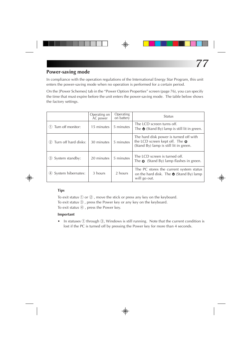 Power-saving mode | JVC MP-XP7230GB User Manual | Page 77 / 126