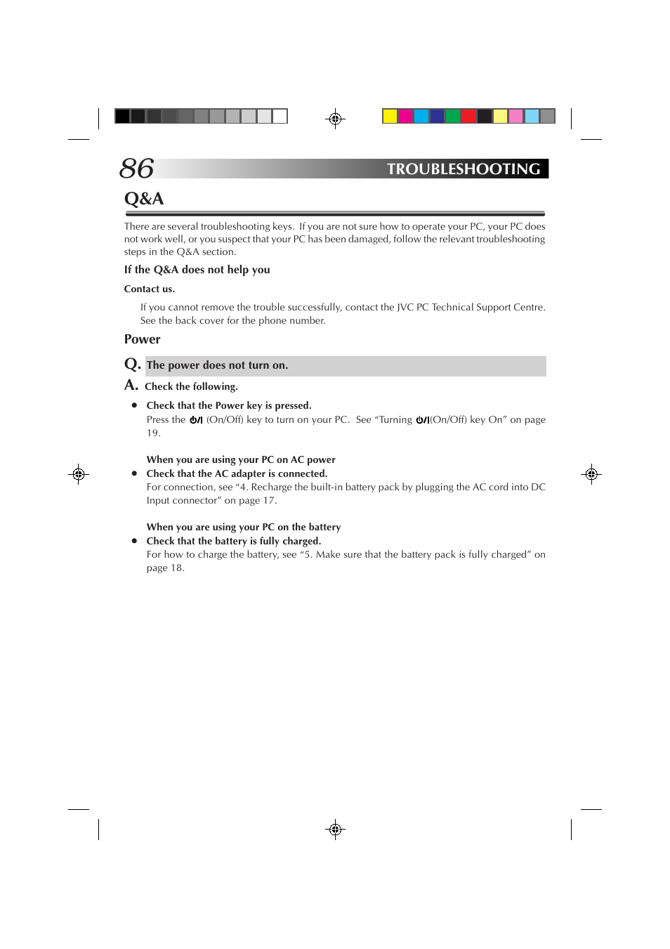 Troubleshooting | JVC MP-XP7230GB User Manual | Page 86 / 126