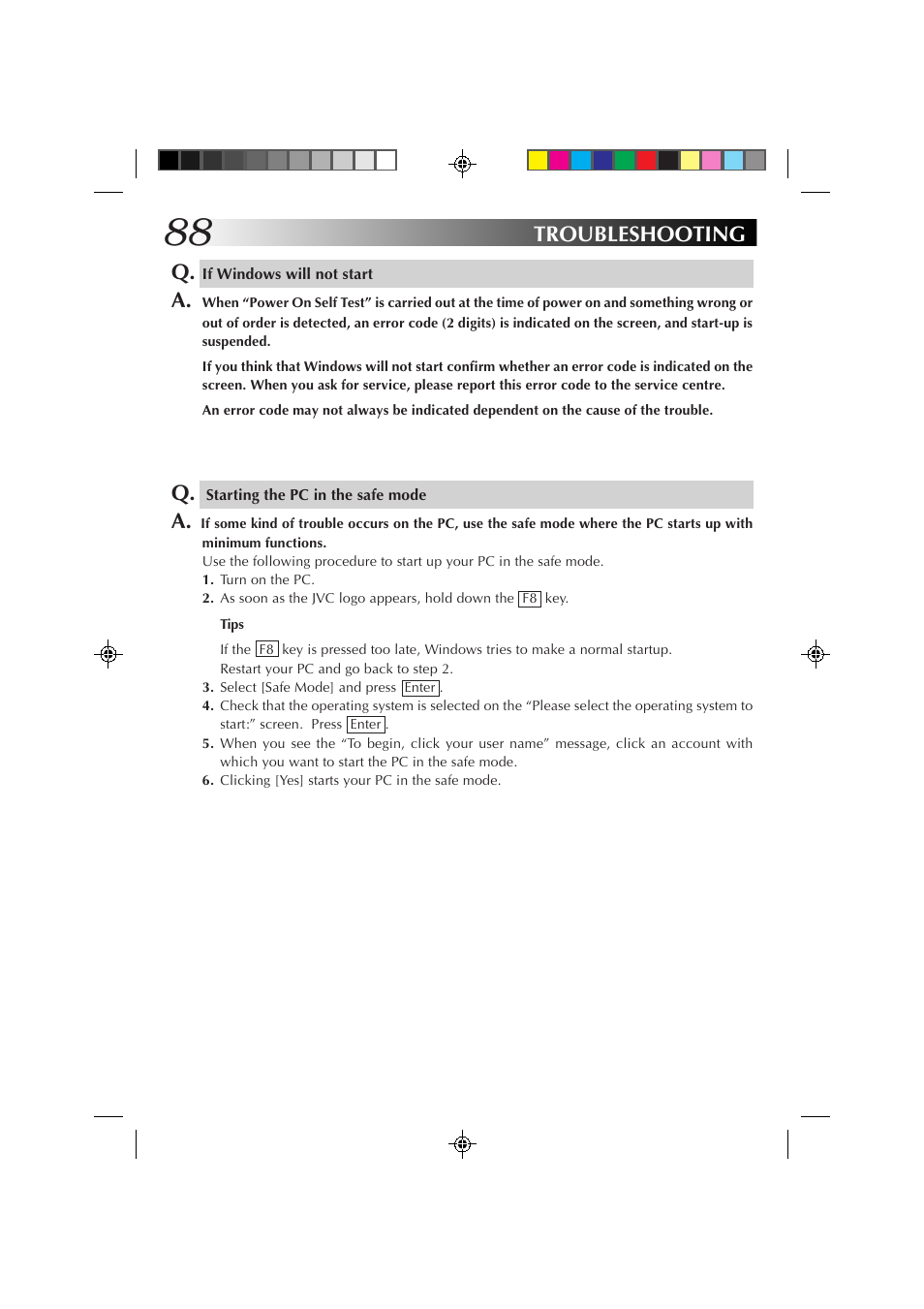 Troubleshooting q | JVC MP-XP7230GB User Manual | Page 88 / 126