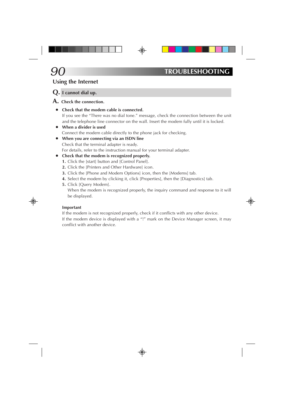 Troubleshooting | JVC MP-XP7230GB User Manual | Page 90 / 126