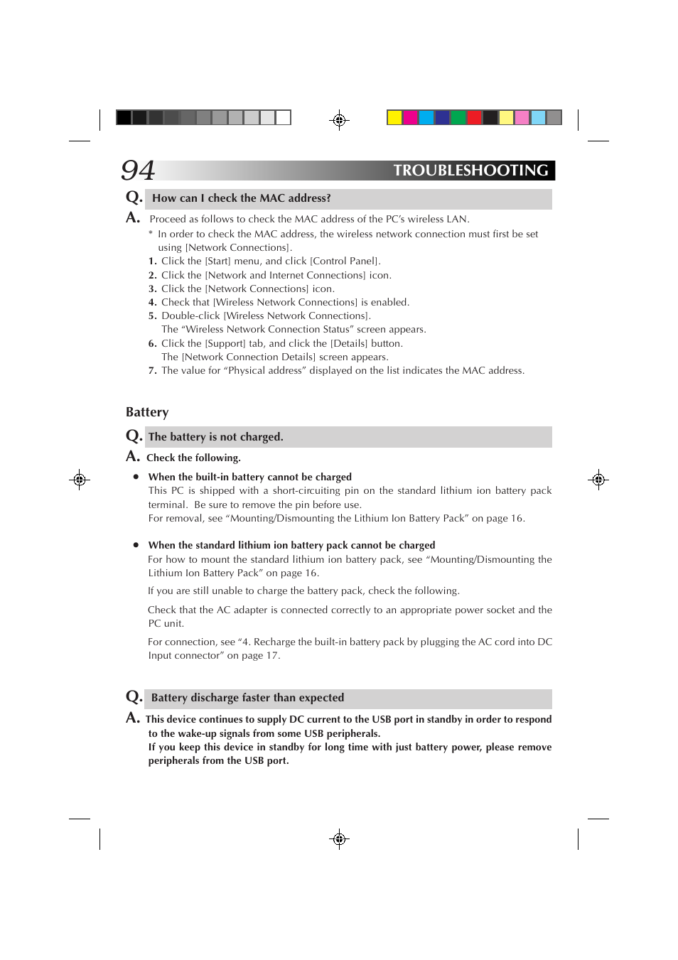 Troubleshooting | JVC MP-XP7230GB User Manual | Page 94 / 126