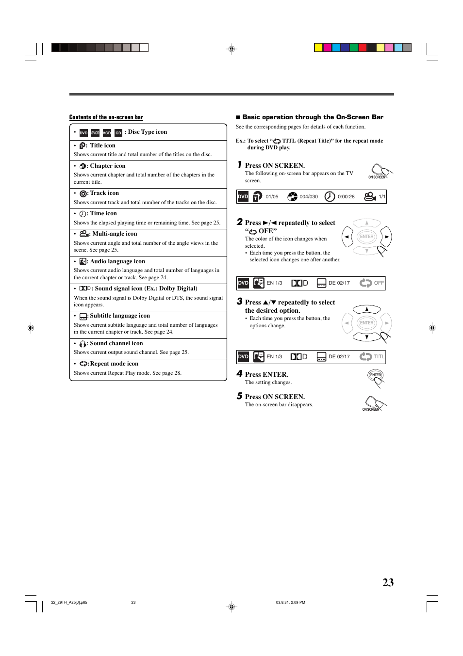 JVC TH-A25 User Manual | Page 25 / 48