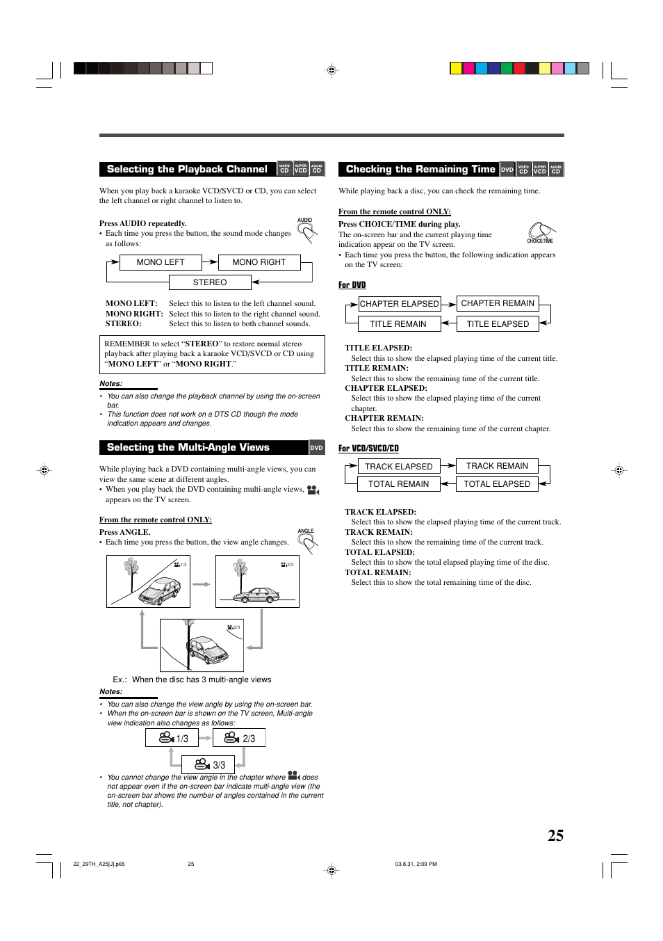 JVC TH-A25 User Manual | Page 27 / 48