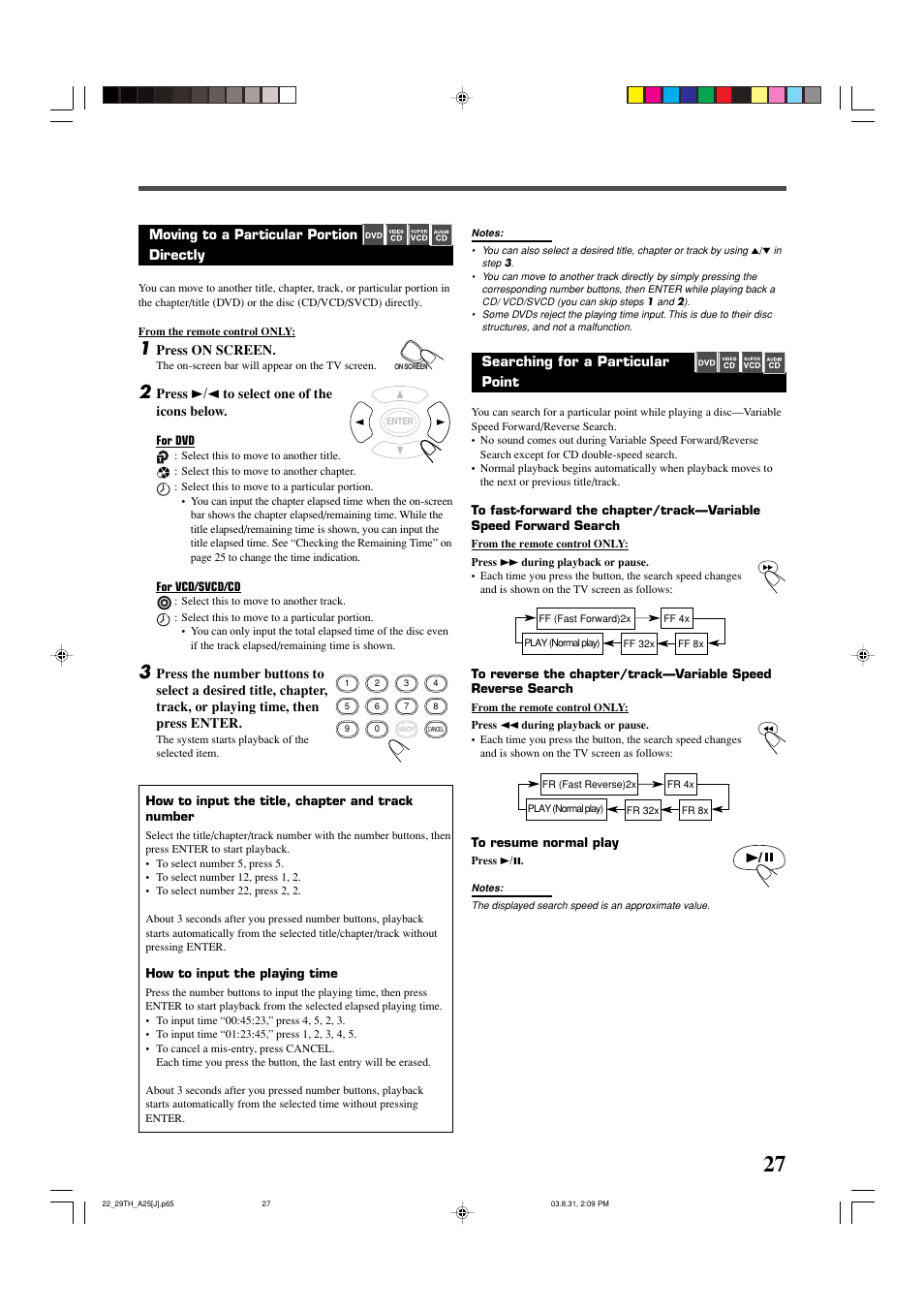JVC TH-A25 User Manual | Page 29 / 48