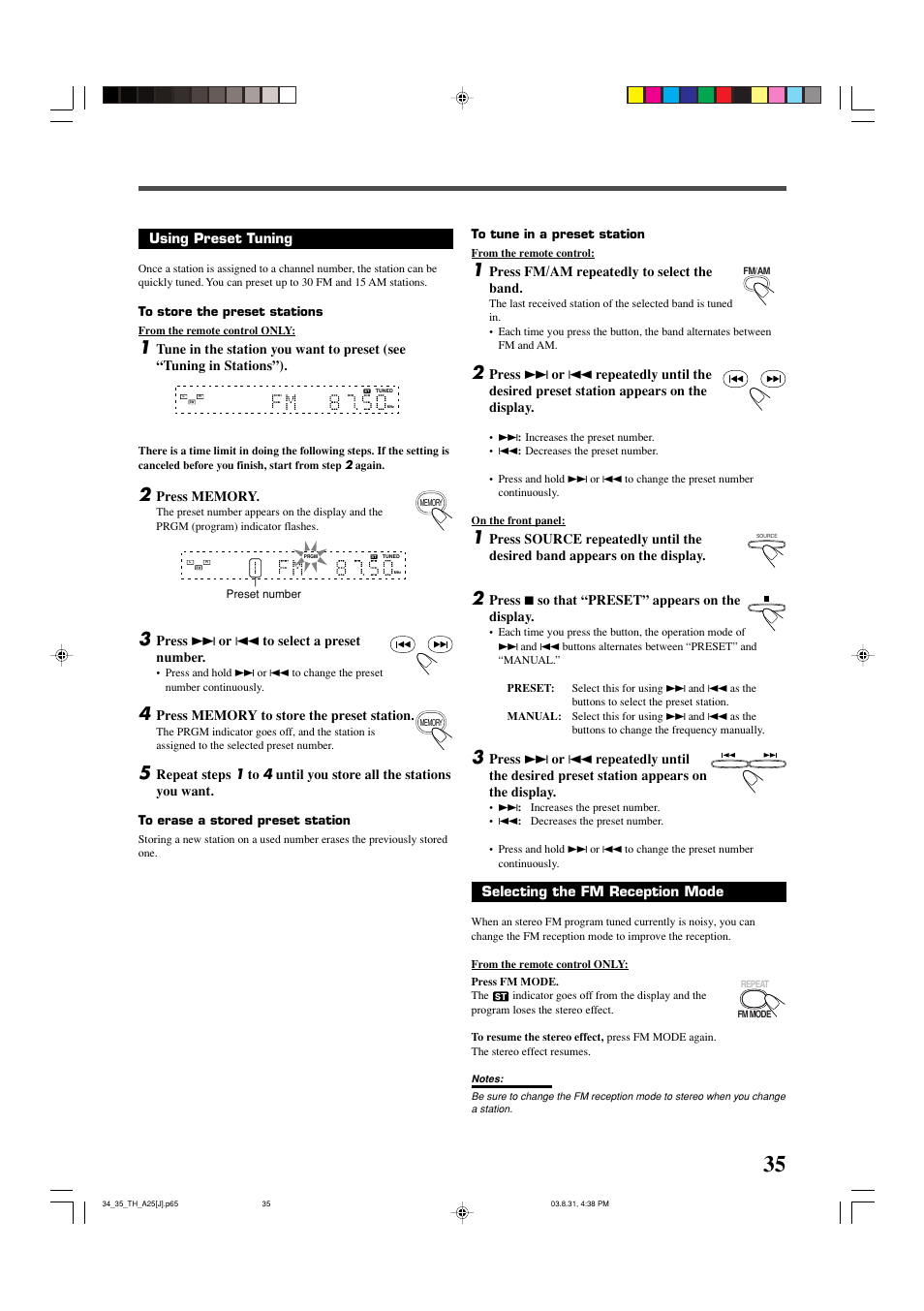 JVC TH-A25 User Manual | Page 37 / 48