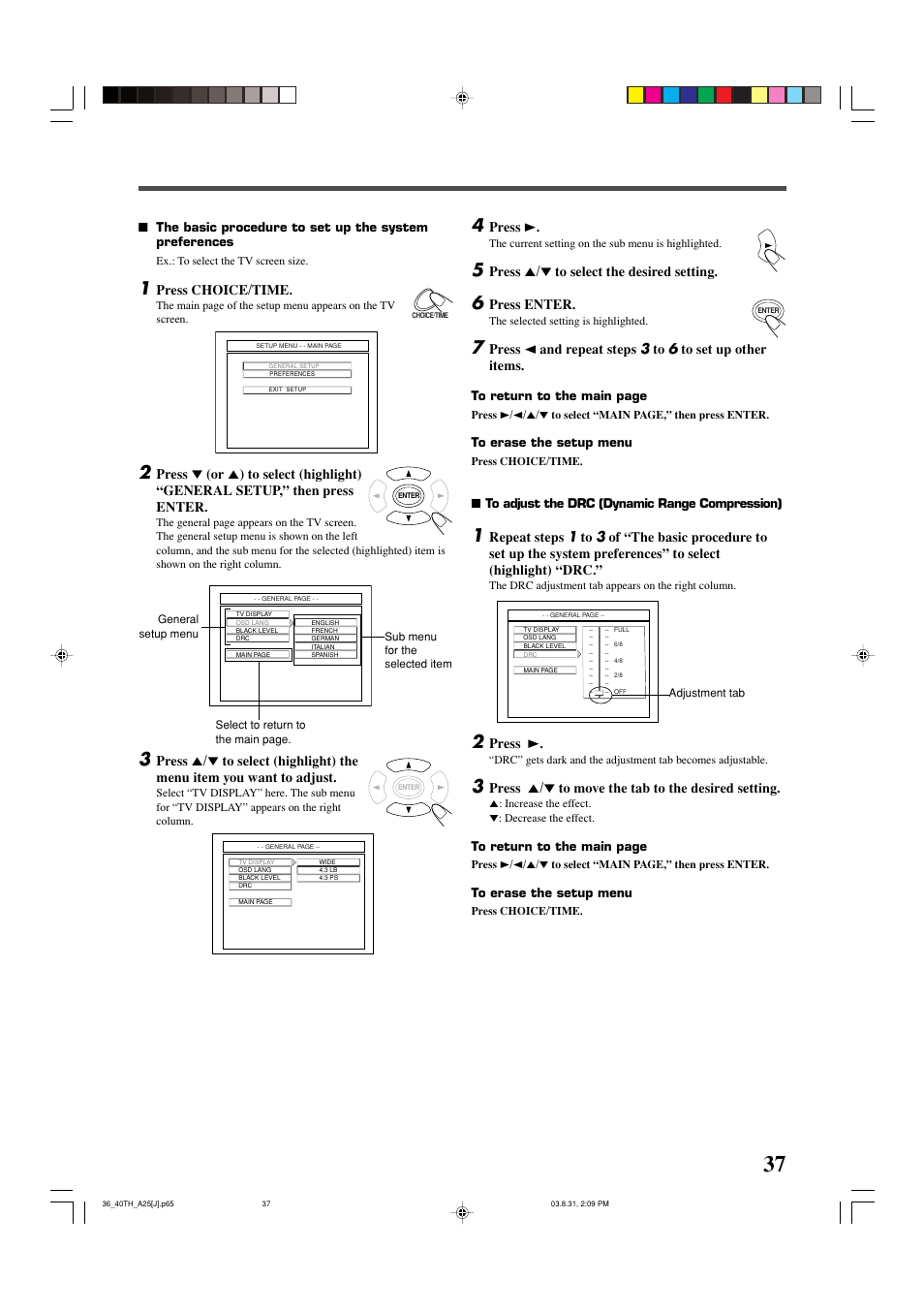 JVC TH-A25 User Manual | Page 39 / 48