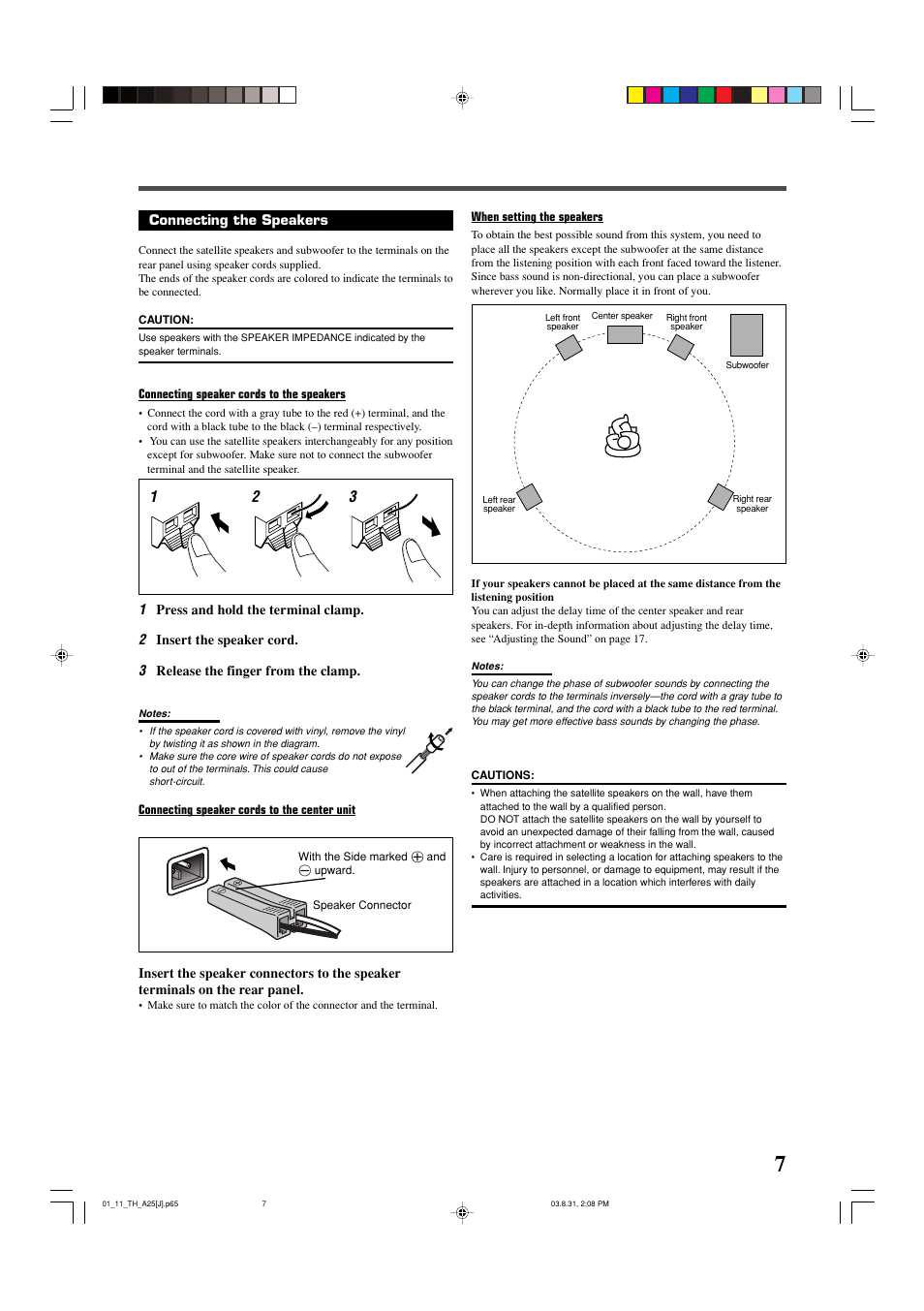 JVC TH-A25 User Manual | Page 9 / 48