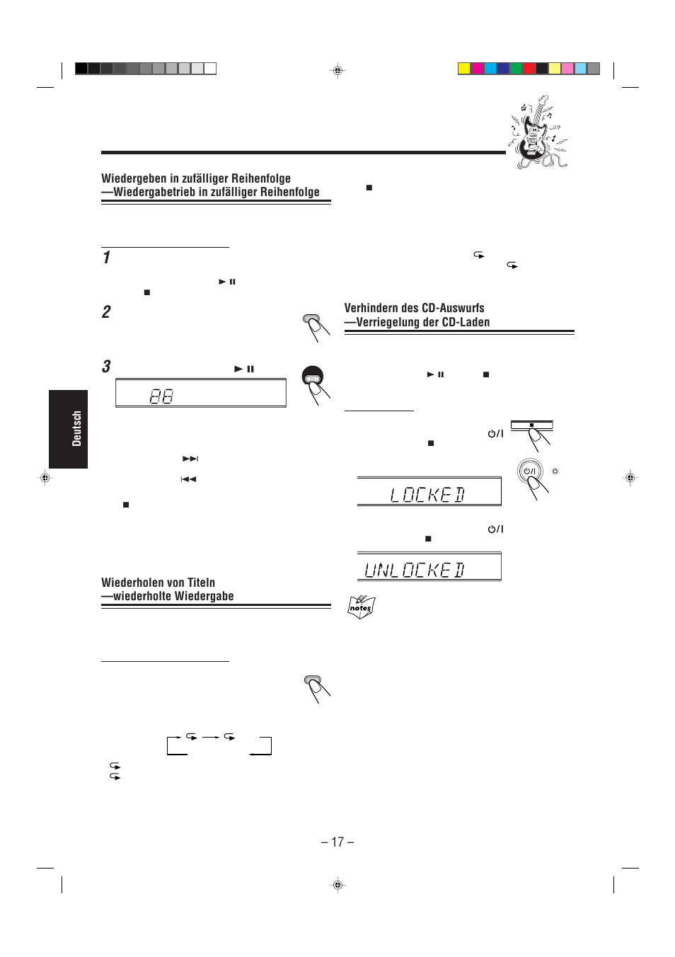 Wiederholen von titeln —wiederholte wiedergabe | JVC UX-L30R M User Manual | Page 100 / 189