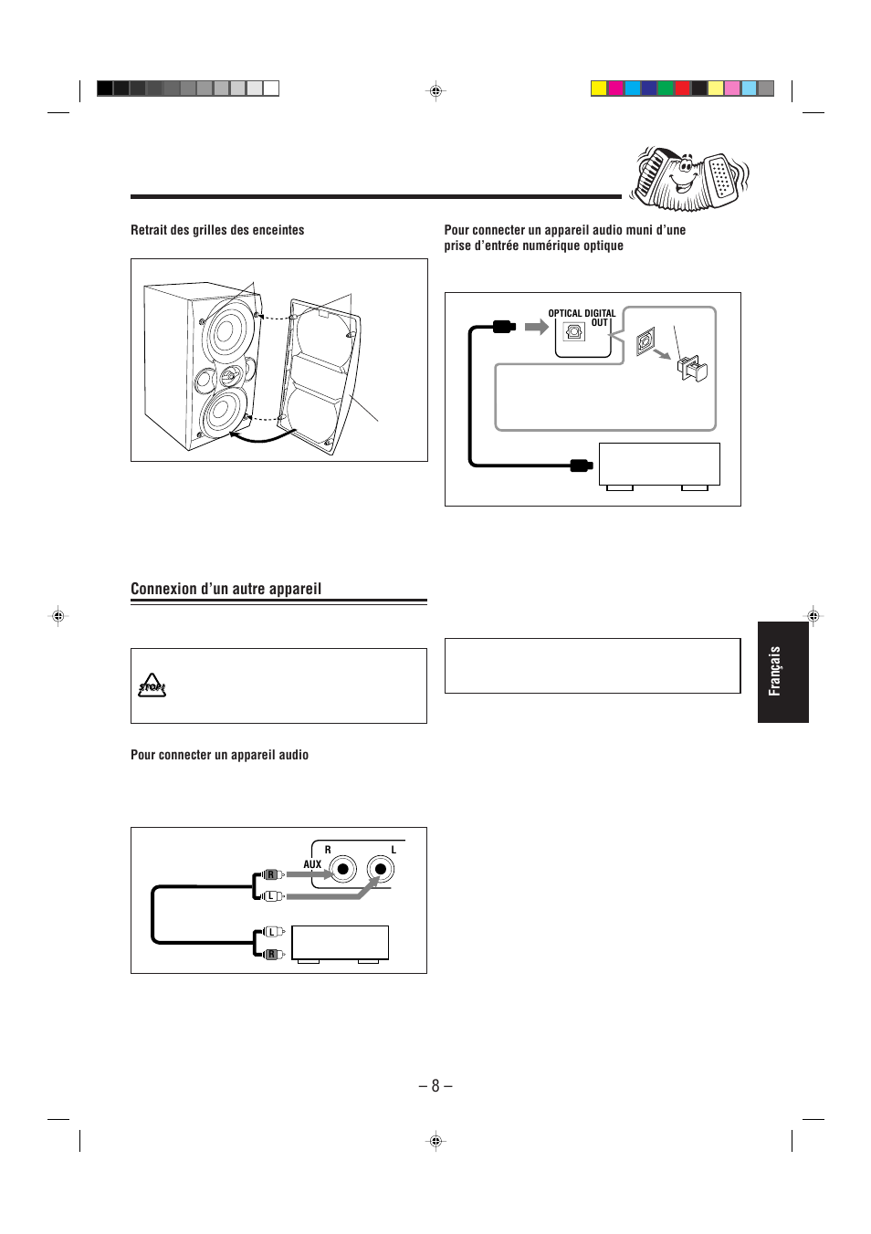 Connexion d’un autre appareil | JVC UX-L30R M User Manual | Page 117 / 189