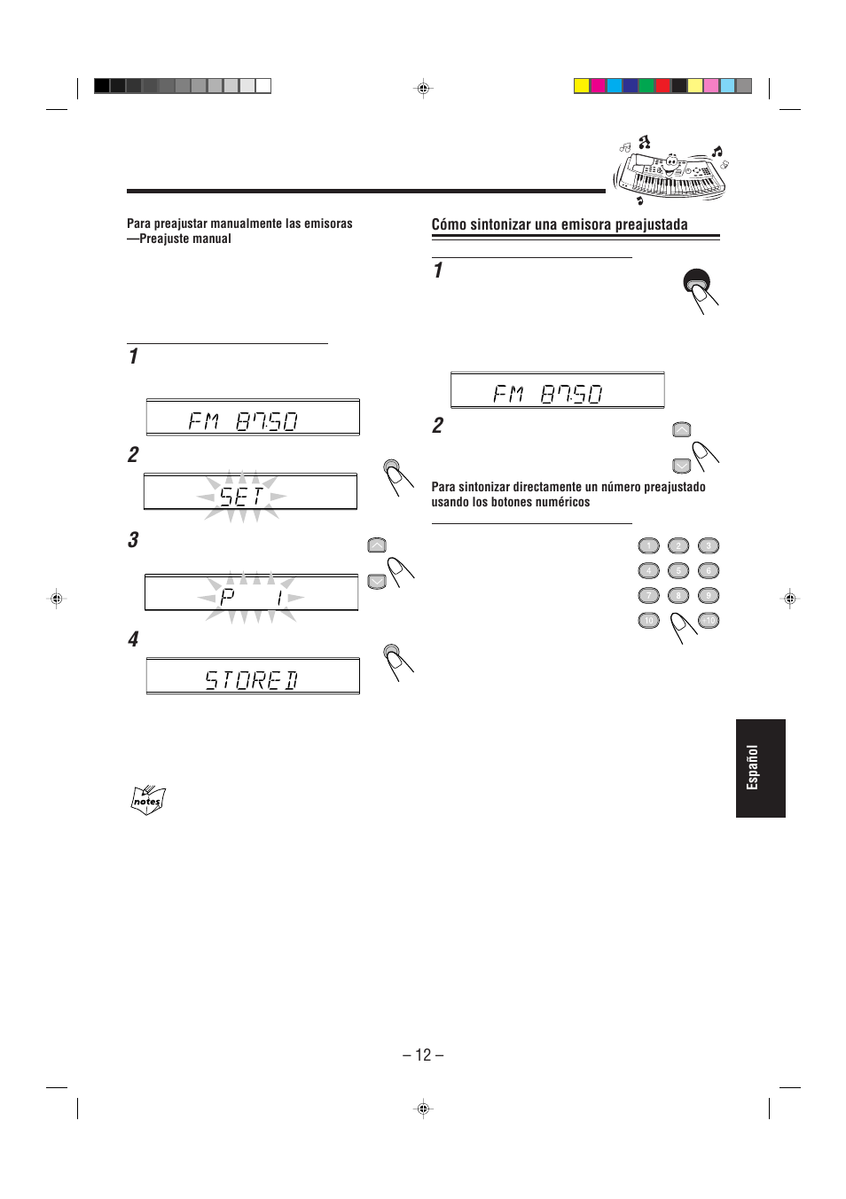 Cómo sintonizar una emisora preajustada | JVC UX-L30R M User Manual | Page 147 / 189