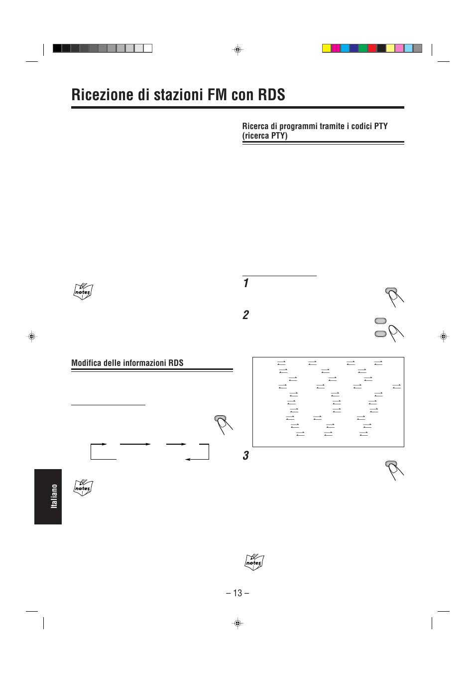 Ricezione di stazioni fm con rds, Modifica delle informazioni rds | JVC UX-L30R M User Manual | Page 174 / 189