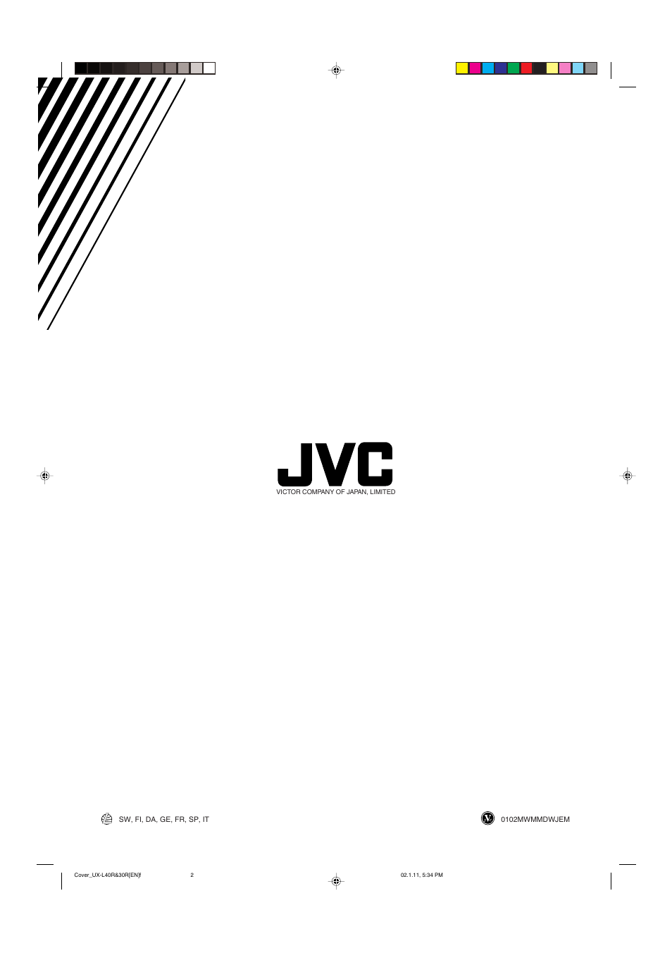 JVC UX-L30R M User Manual | Page 188 / 189