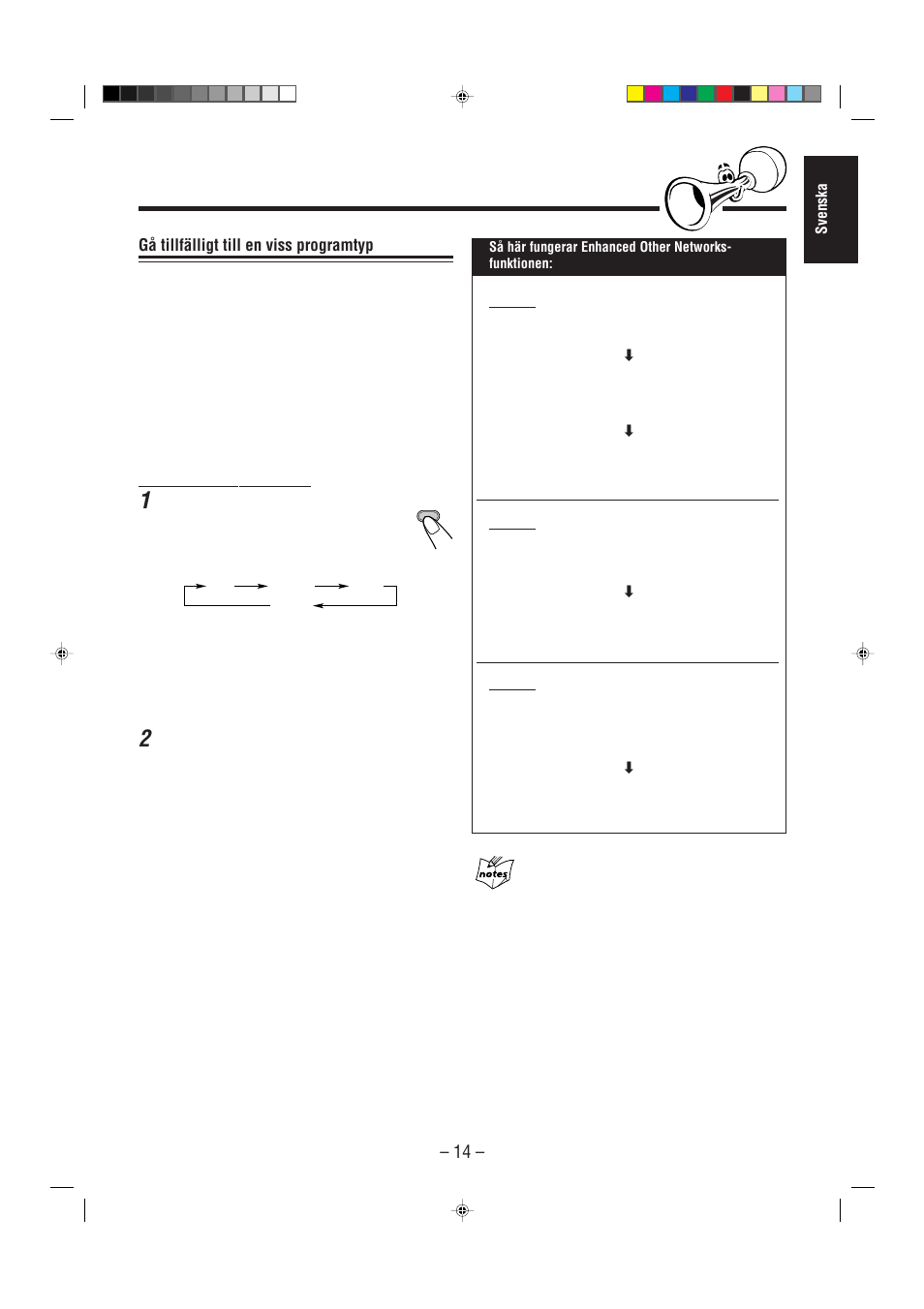 Gå tillfälligt till en viss programtyp | JVC UX-L30R M User Manual | Page 19 / 189