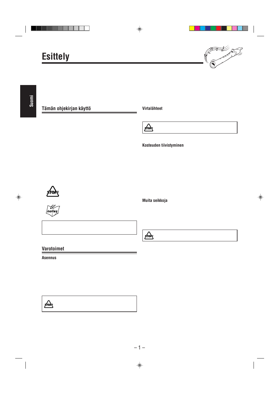 Esittely | JVC UX-L30R M User Manual | Page 32 / 189