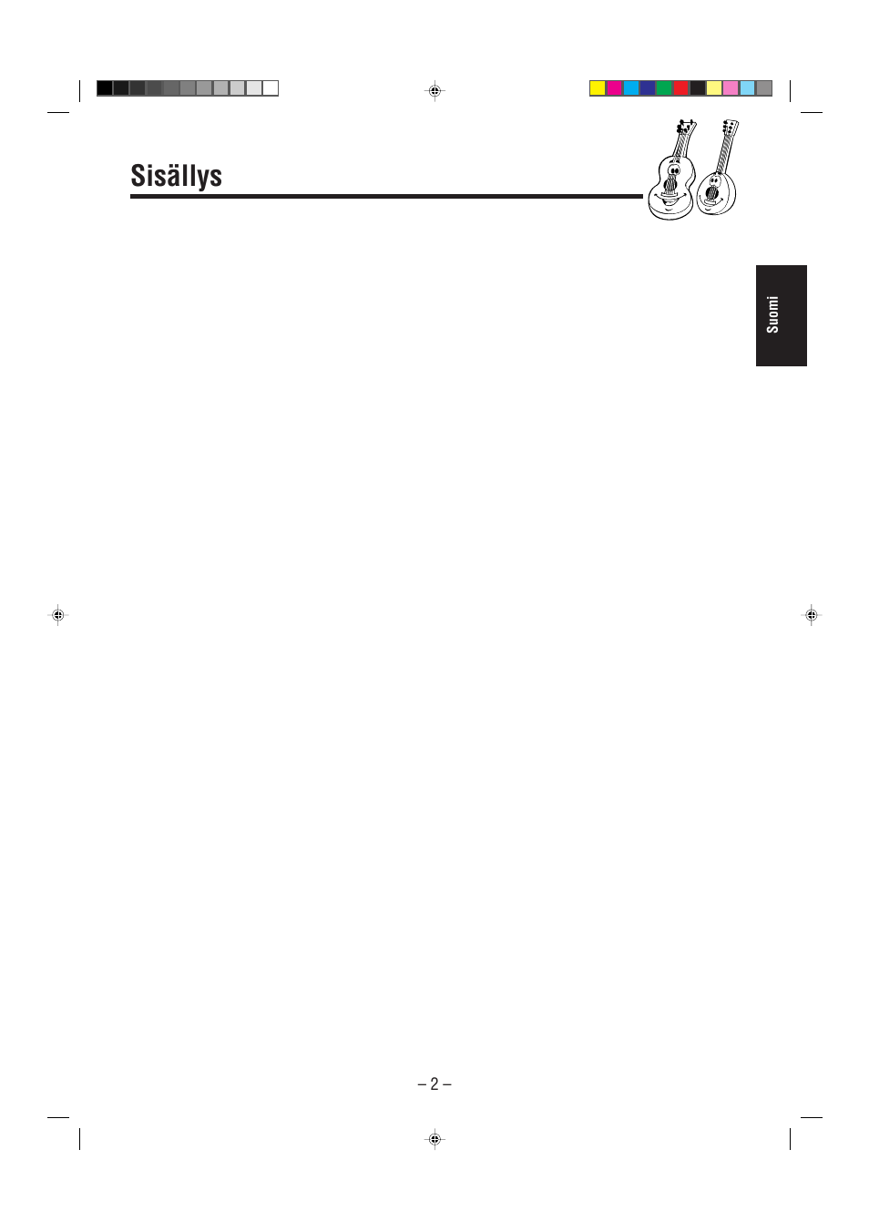 Sisällys | JVC UX-L30R M User Manual | Page 33 / 189