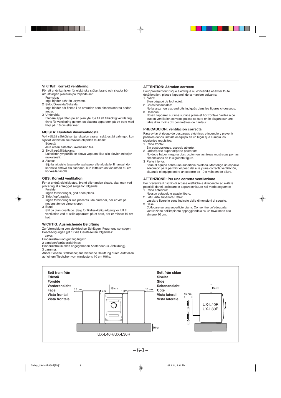 JVC UX-L30R M User Manual | Page 4 / 189