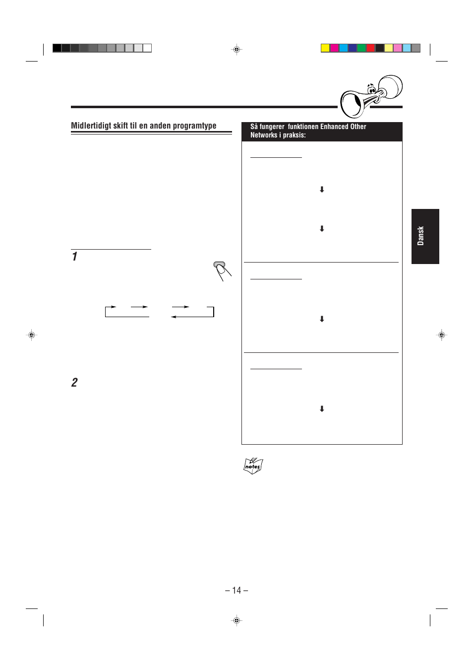 Midlertidigt skift til en anden programtype | JVC UX-L30R M User Manual | Page 71 / 189