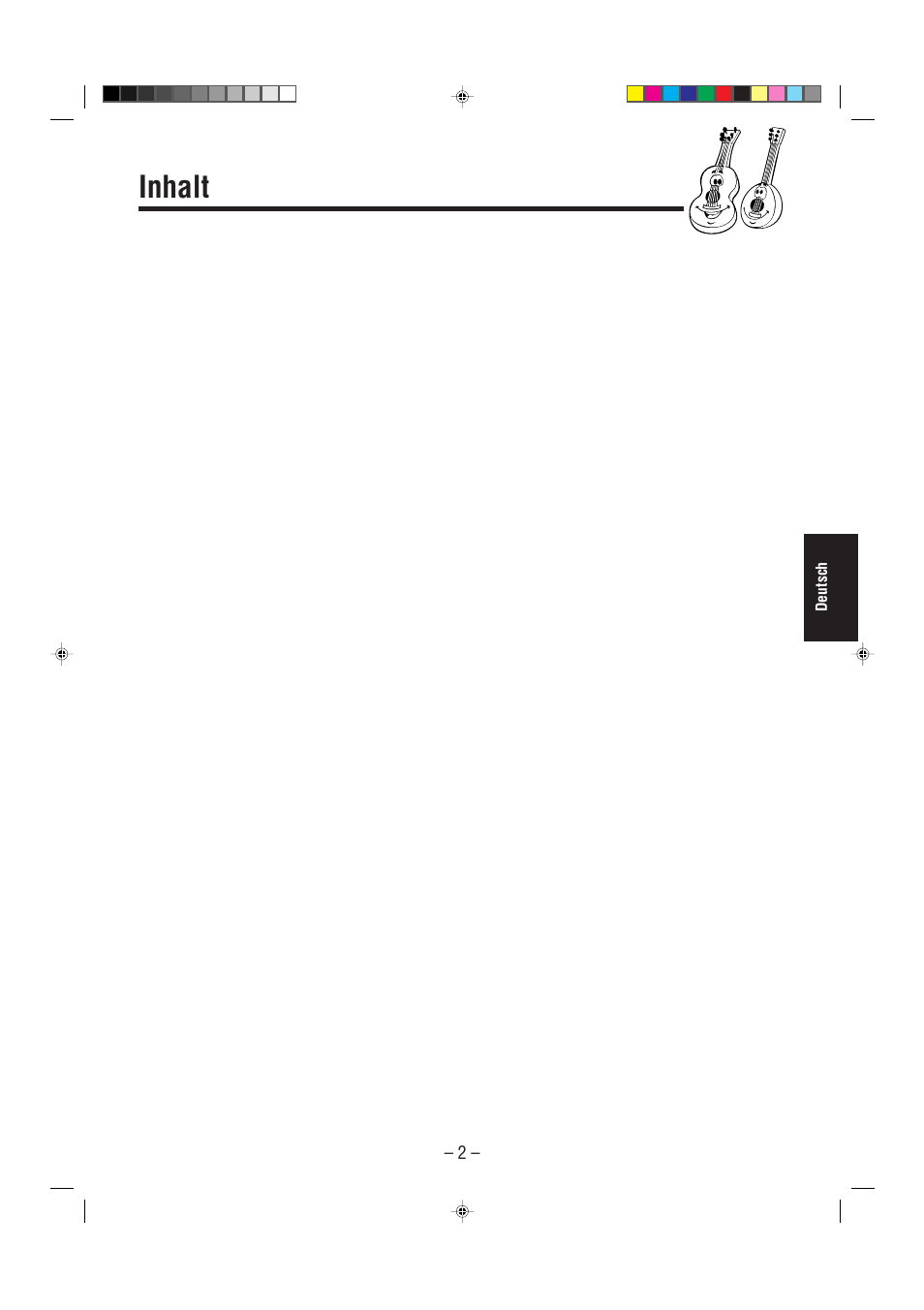 Inhalt | JVC UX-L30R M User Manual | Page 85 / 189