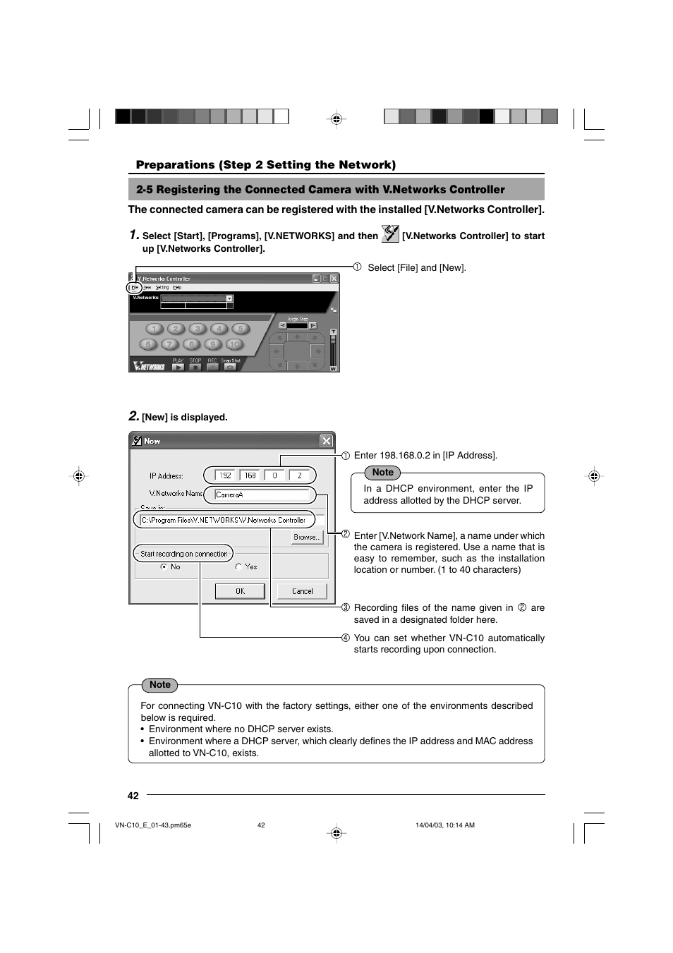 JVC V.NETWORKS VN-C10 User Manual | Page 42 / 78