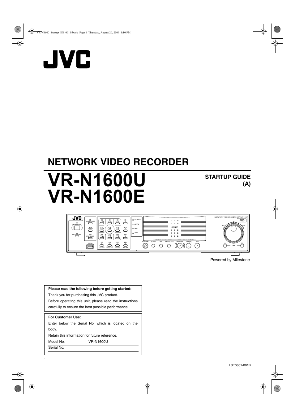 JVC LST0601-001B User Manual | 32 pages