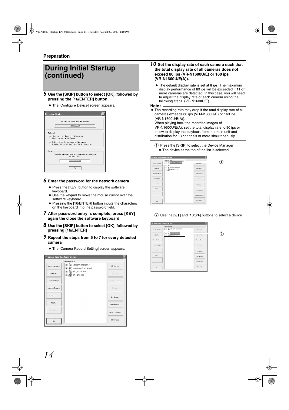 During initial startup (continued) | JVC LST0601-001B User Manual | Page 22 / 32