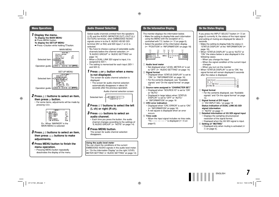 JVC DT-V17G1 User Manual | Page 7 / 28