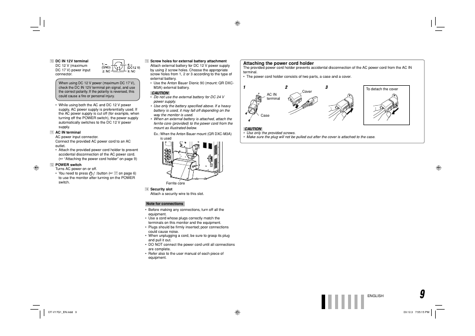 JVC DT-V17G1 User Manual | Page 9 / 28
