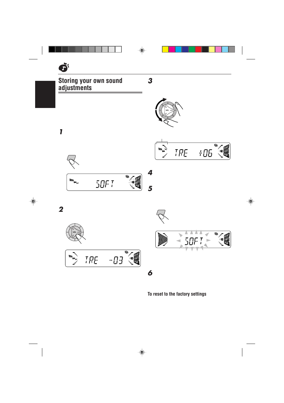 Storing your own sound adjustments | JVC R-D-S KD-S731R User Manual | Page 20 / 28