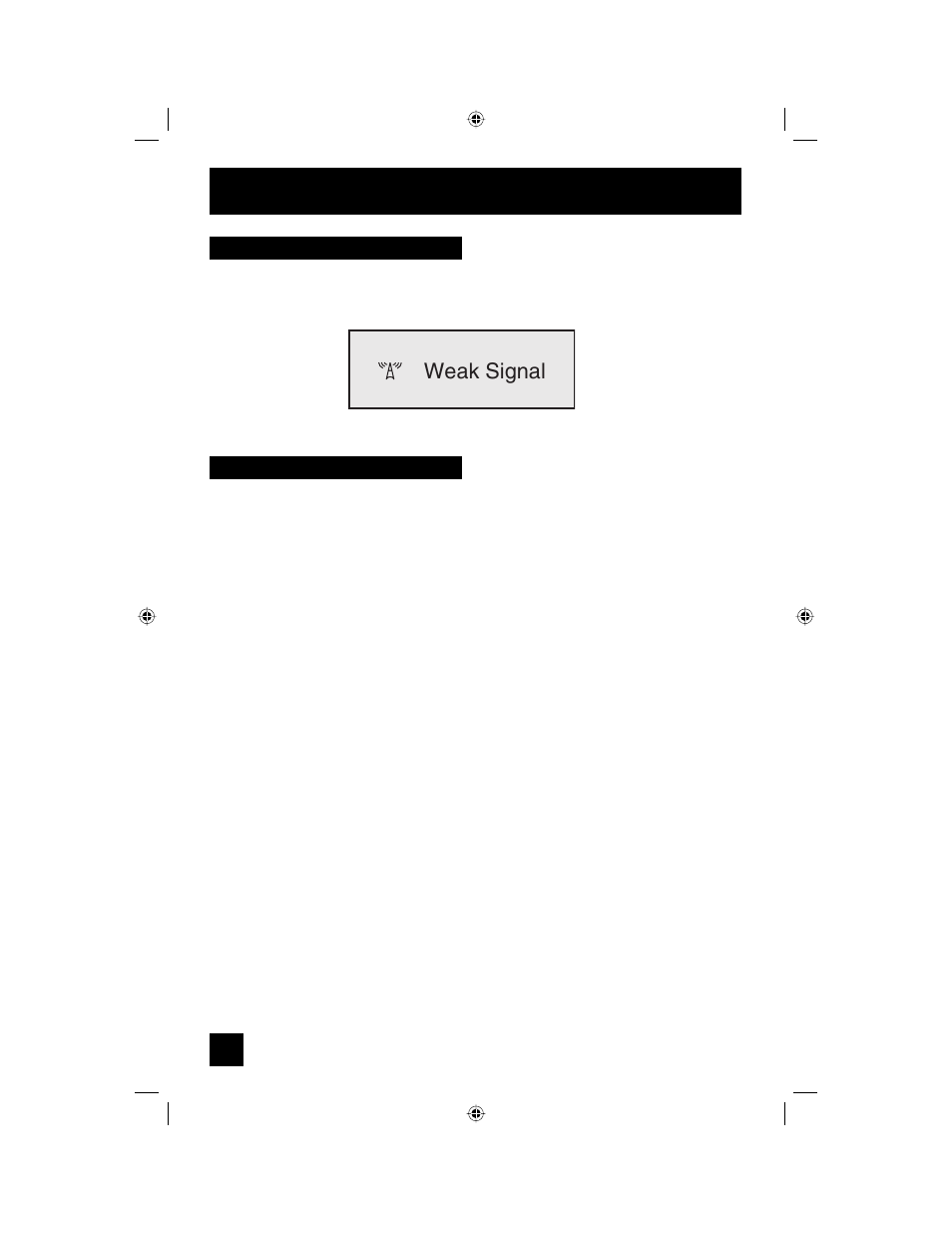 Osd warnings, Weak signal | JVC I'Art LCT1468-001B-A User Manual | Page 76 / 88