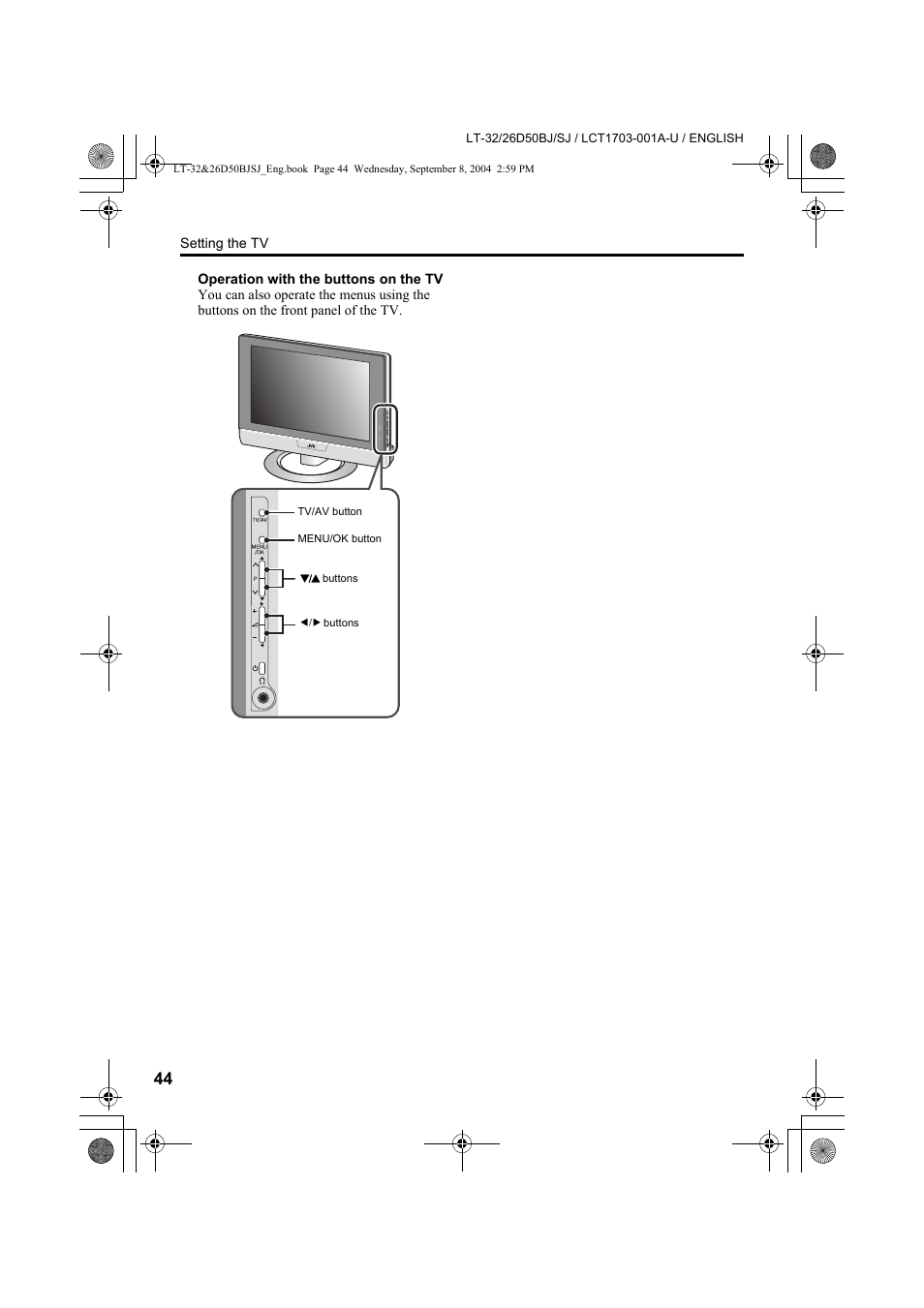 JVC DYNAPIX LCD IDTV WITH D.I.S.T. LT-32D50BJ User Manual | Page 44 / 72