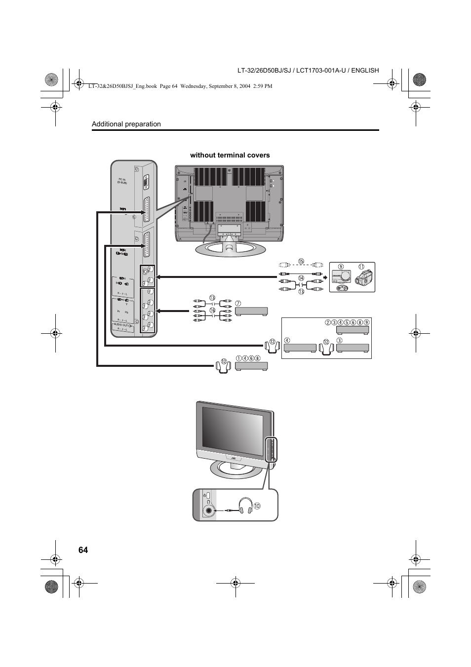 JVC DYNAPIX LCD IDTV WITH D.I.S.T. LT-32D50BJ User Manual | Page 64 / 72