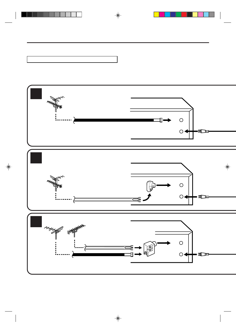 Basic connections, Antenna to dvd/vcr connection | JVC HR-XVC1UJ User Manual | Page 12 / 56