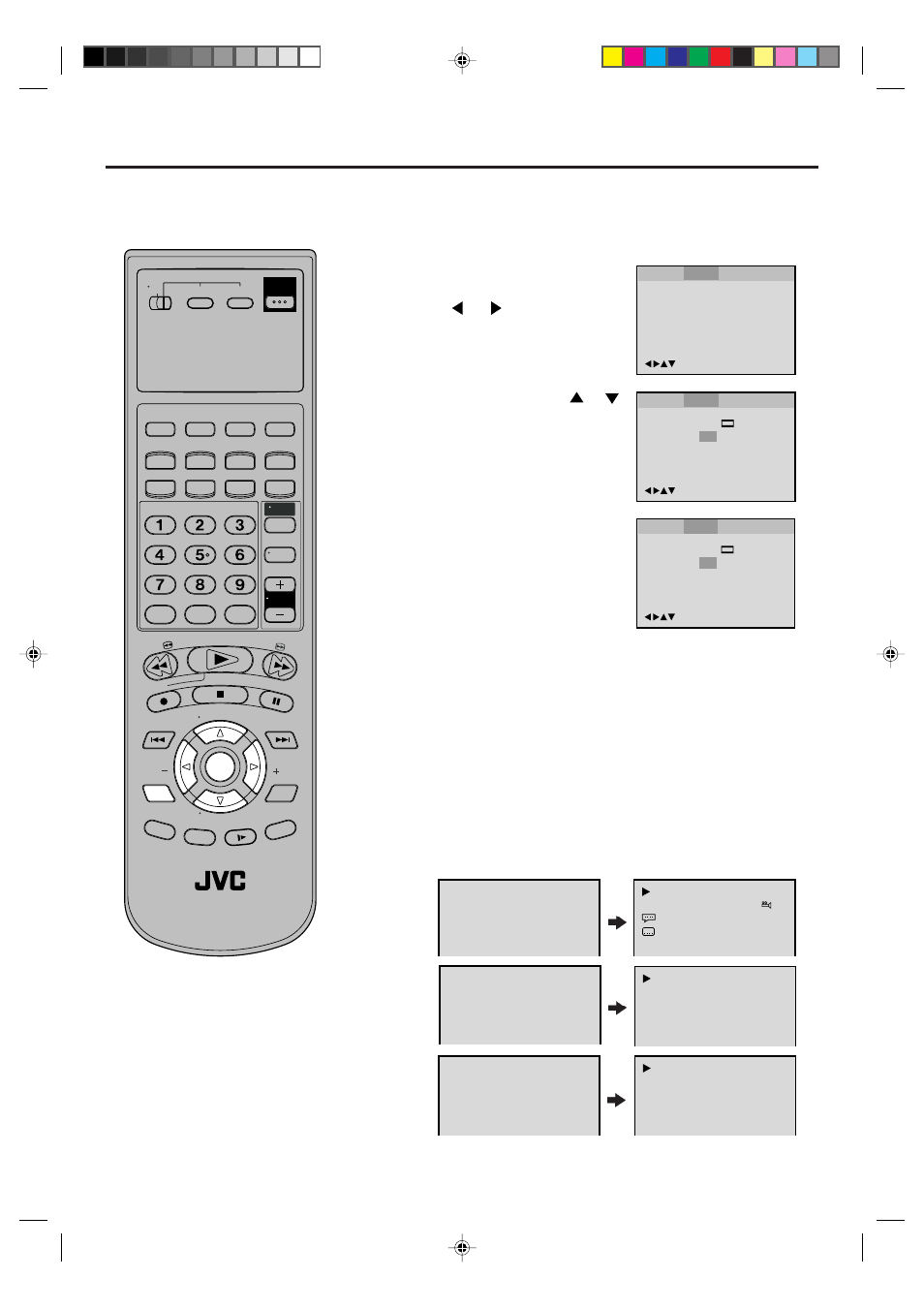 Status display of disc, Vcr/dvd/tv | JVC HR-XVC1UJ User Manual | Page 52 / 56