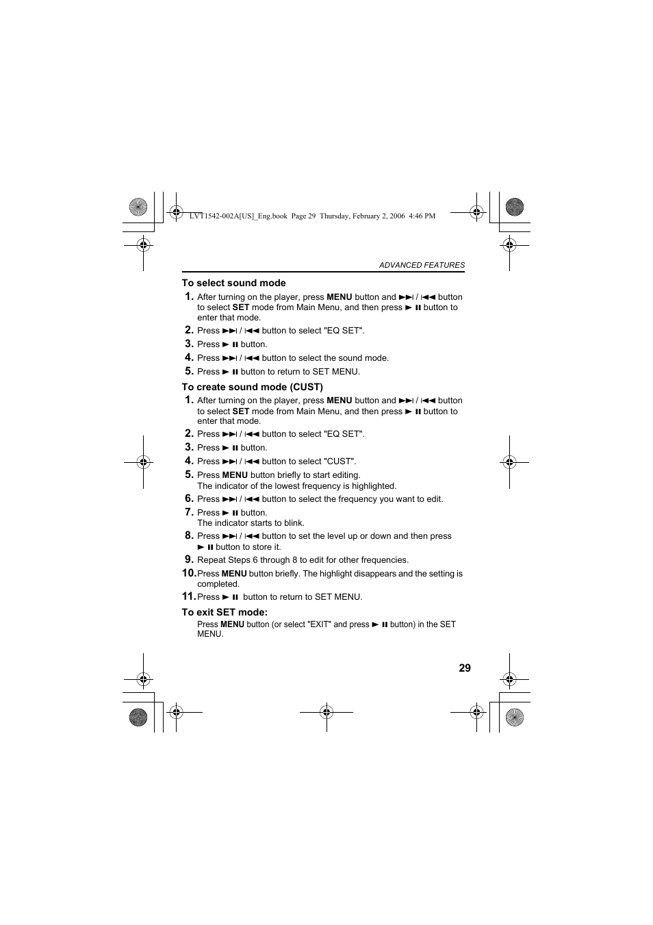 JVC XA-F107A User Manual | Page 73 / 92
