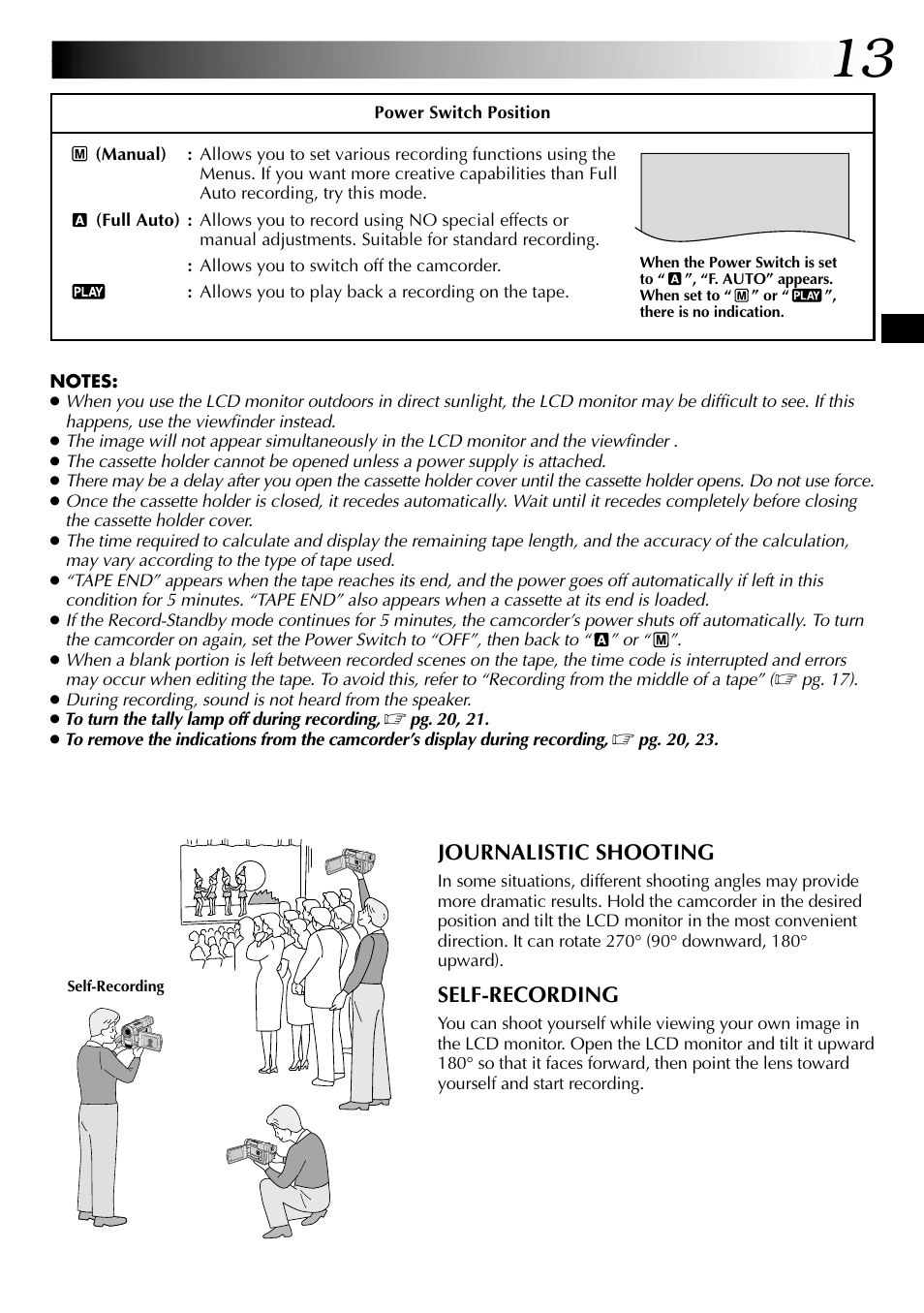 JVC Digital Video Camera GR-DVL105 User Manual | Page 13 / 72